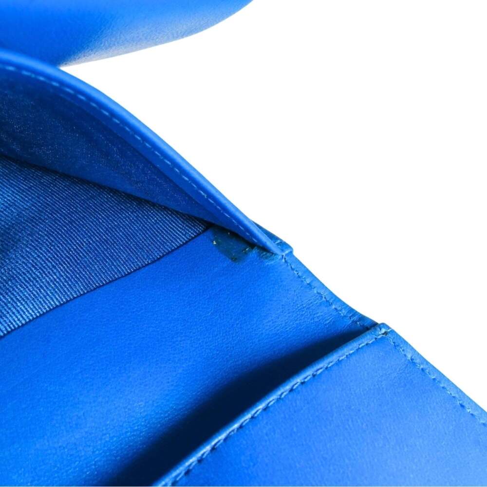 CHANEL Blue Caviar Leather Logo Wallet - Picture 12 of 16